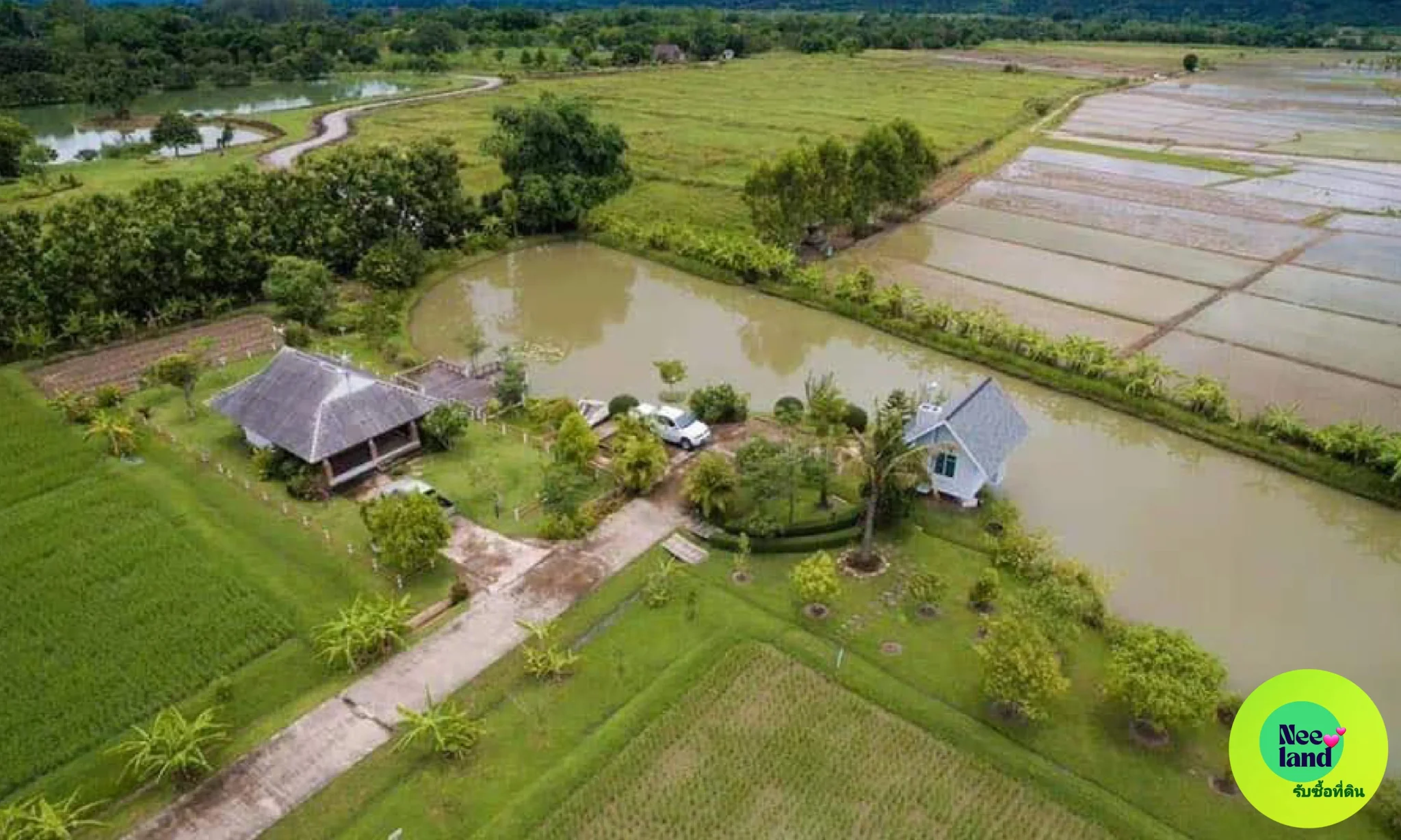 ขายที่ดิน 18ไร่ครึ่งเศษ ติดถนน วิวสวย แม่สรวย เชียงราย เจดีย์หลวง